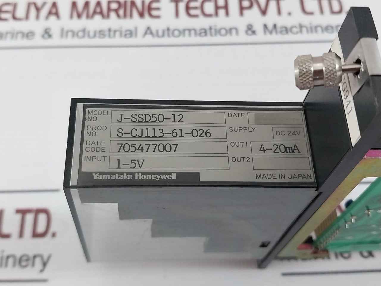 Yamatake-honeywell J-ssd50-12 Analog Input Module 4-20Ma 24V Dc