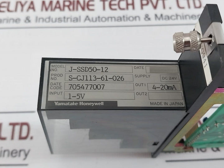 Yamatake-honeywell J-ssd50-12 Analog Input Module 4-20Ma 24V Dc