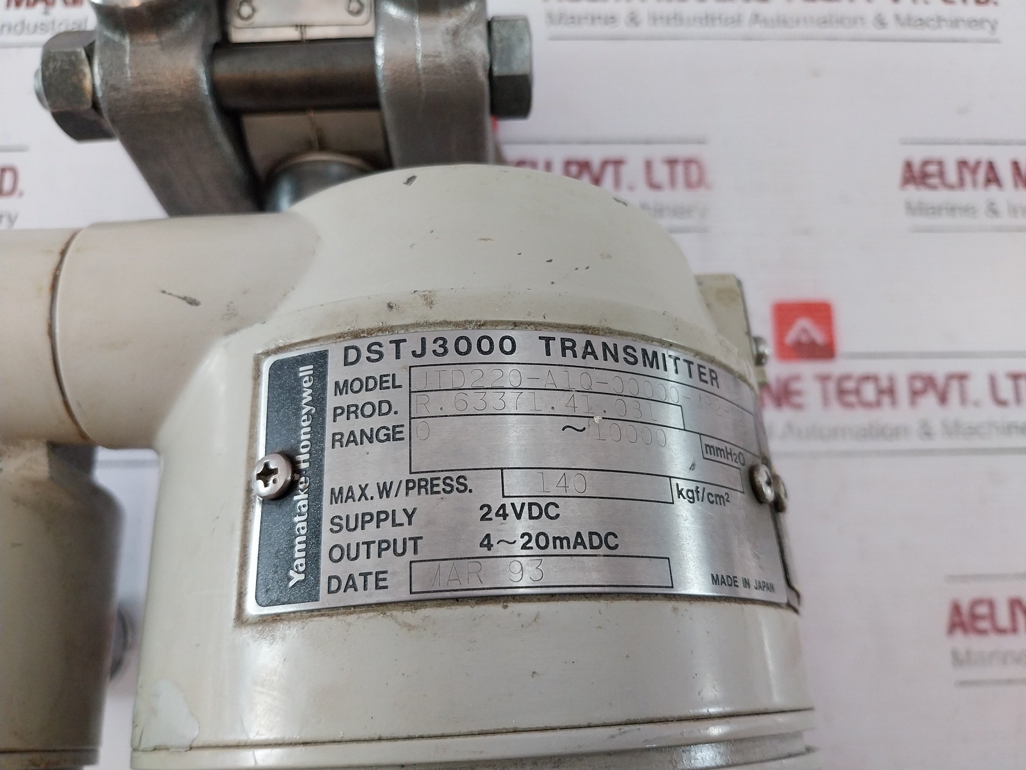 Yamatake-honeywell Jtd220-a1Q-00000-mp2-a2 Dstj3000 Transmitter 24Vdc 4-20Ma