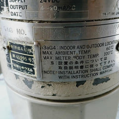 Yamatake-honeywell Jtg240-e1Q-00000-w2-xx Pressure Transmitter 24Vdc 239053317