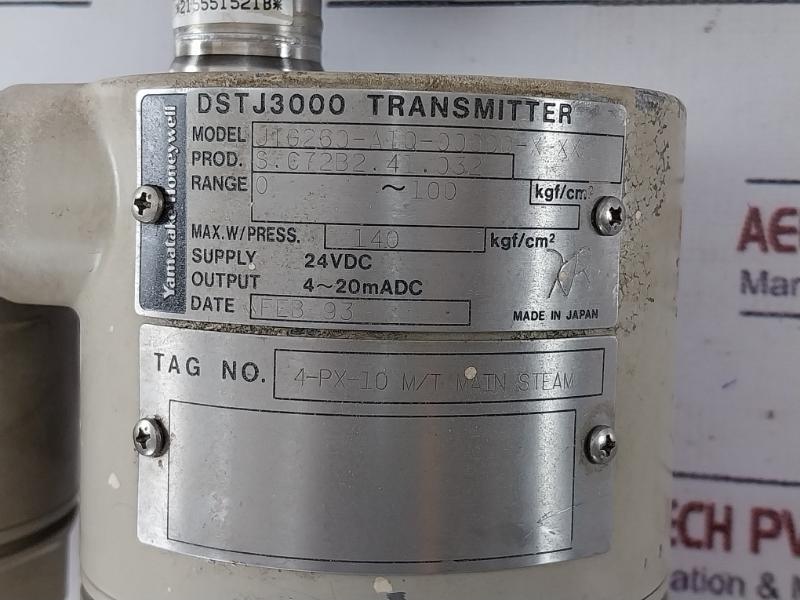 Yamatake-honeywell Jtg260-a1Q-00000-x-xx Transmitter 0-100 Kgf/Cm² 24Vdc