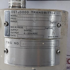 Yamatake-honeywell Jtg260-a1Q-00000-x-xx Transmitter 0-100 Kgf/Cm² 24Vdc
