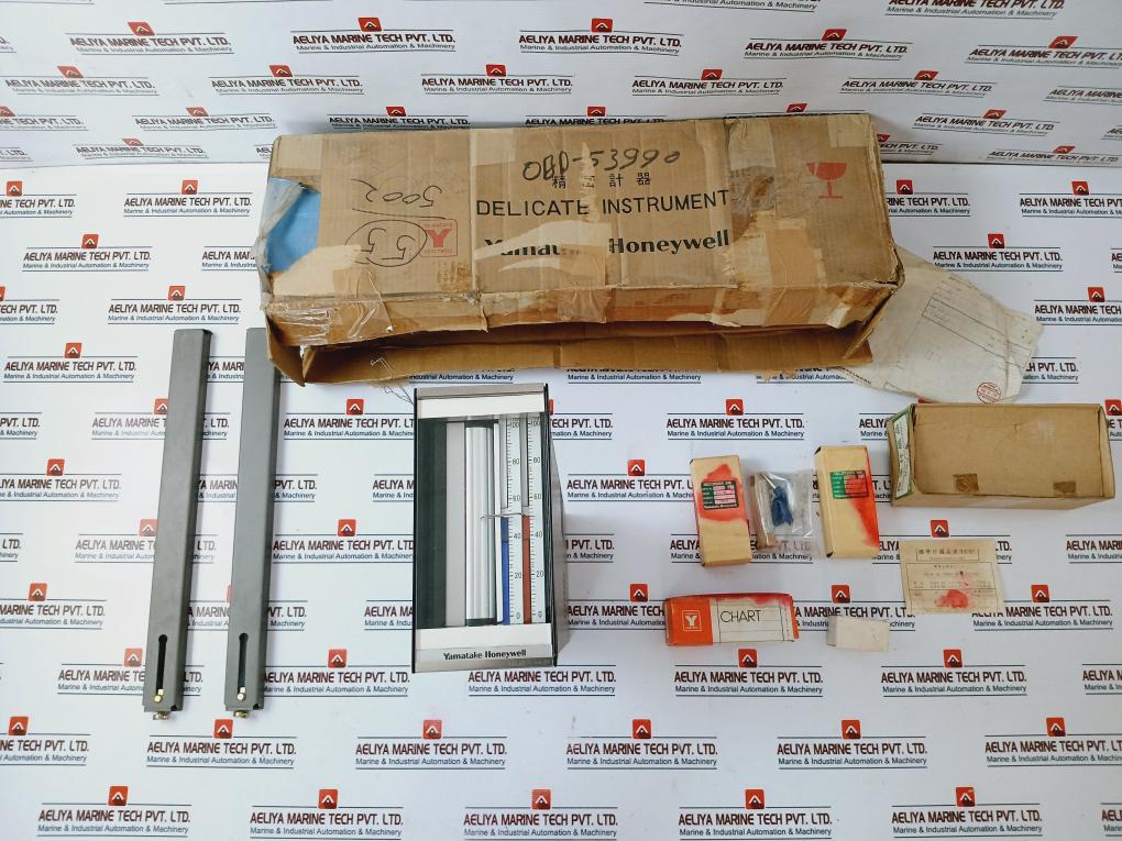 YAMATAKE-HONEYWELL KMR 210-00-X Recorder Unit + Mounting Brackets + Red Blue Ink