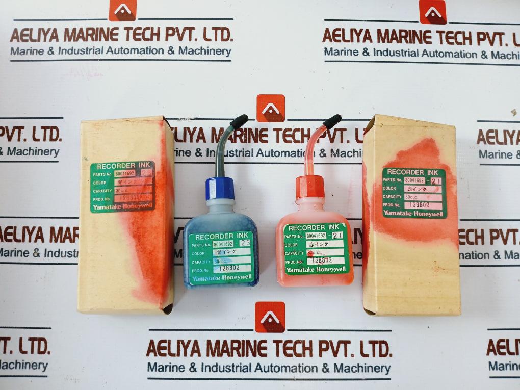 YAMATAKE-HONEYWELL KMR 210-00-X Recorder Unit + Mounting Brackets + Red Blue Ink