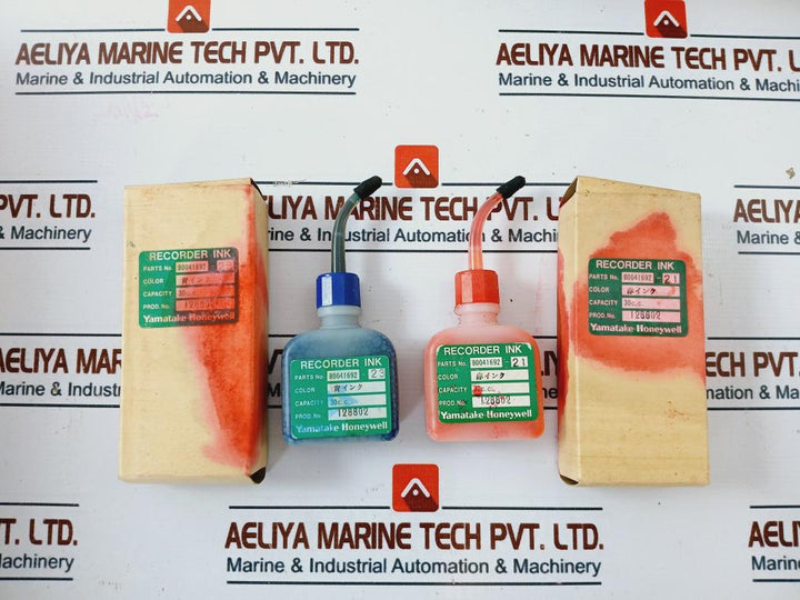 YAMATAKE-HONEYWELL KMR 210-00-X Recorder Unit + Mounting Brackets + Red Blue Ink