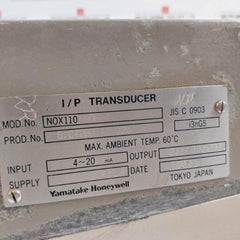 Yamatake-honeywell Kz03-1A Air Regulator 4-20 Ma Nox110-oh-7, 20-100 Kpa