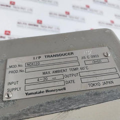 Yamatake-honeywell Kz03-1A Air Regulator 4-20 Ma Nox110-oh-7, 20-100 Kpa