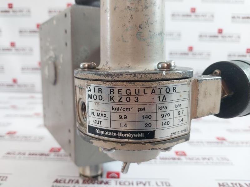 Yamatake-honeywell Kz03-1A Air Regulator 4-20 Ma Nox110-oh-7, 20-100 Kpa