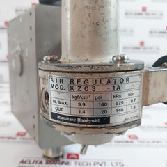 Yamatake-honeywell Kz03-1A Air Regulator 4-20 Ma Nox110-oh-7, 20-100 Kpa