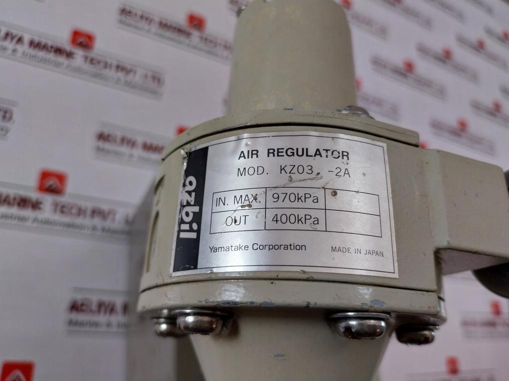 Yamatake-honeywell Kz03-2A Air Regulator Forc Vpr Flow Control 0-85 Psi