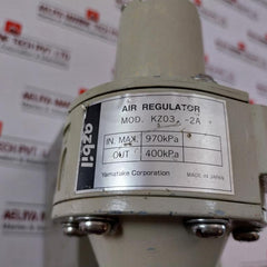 Yamatake-honeywell Kz03-2A Air Regulator Forc Vpr Flow Control 0-85 Psi