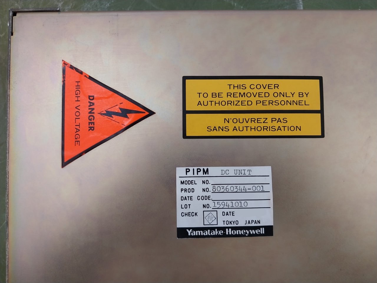 Yamatake-honeywell Mj-pipm02 Power Supply Unit
