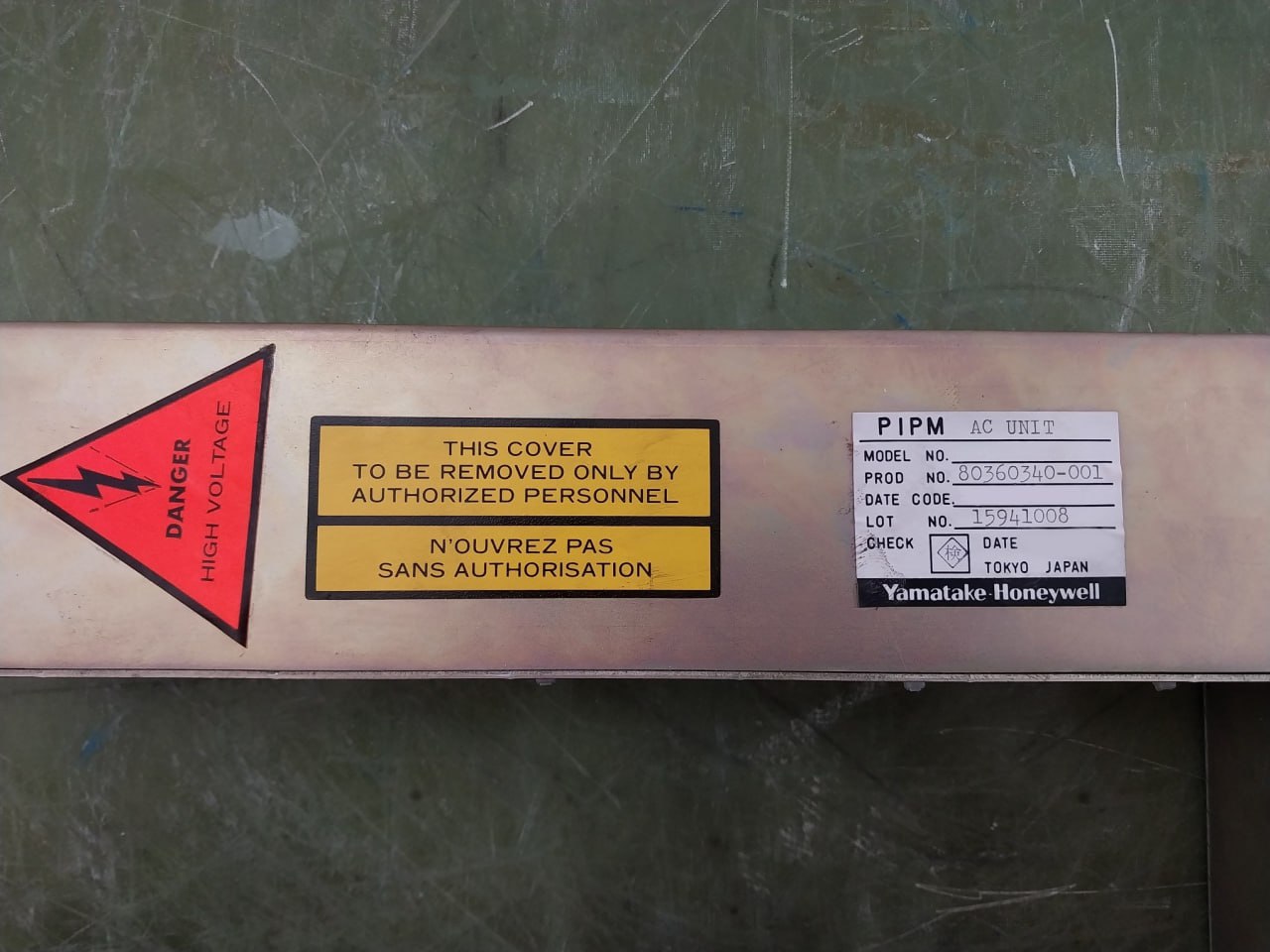 Yamatake-honeywell Mj-pipm02 Power Supply Unit