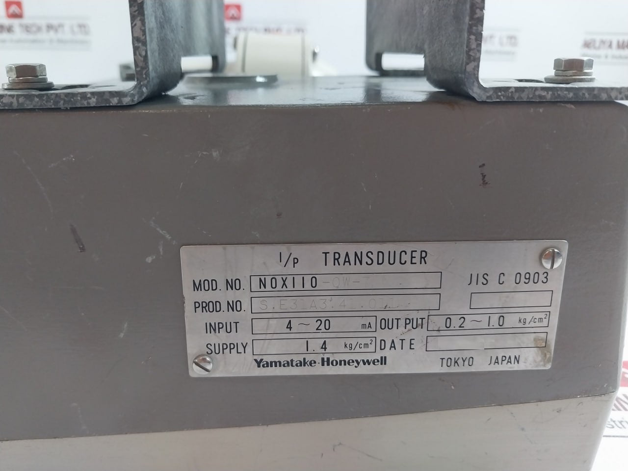 Yamatake-honeywell Nox110-ow-7 Transducer Air Regulator 4-20 Ma 0.2-1.0 Kg/Cm2