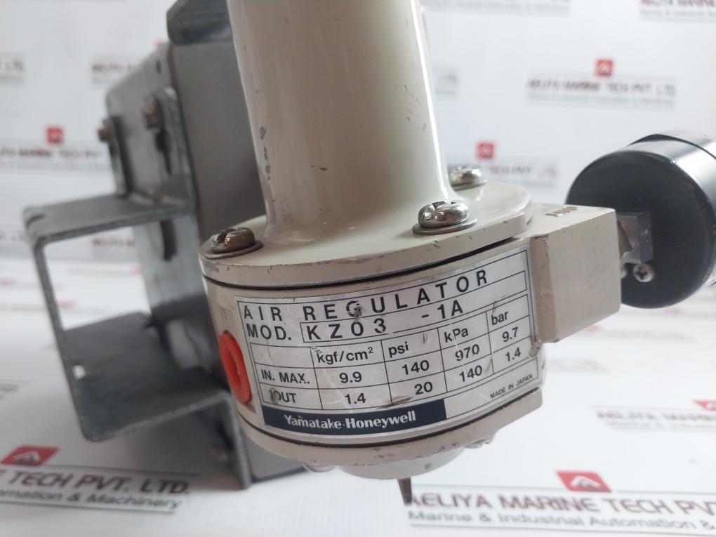 Yamatake-honeywell Nox110-ow-7 Transducer Air Regulator 4-20 Ma 0.2-1.0 Kg/Cm2