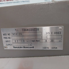 Yamatake-honeywell Nox120-ow-x P/I Transducer 4~20 Ma