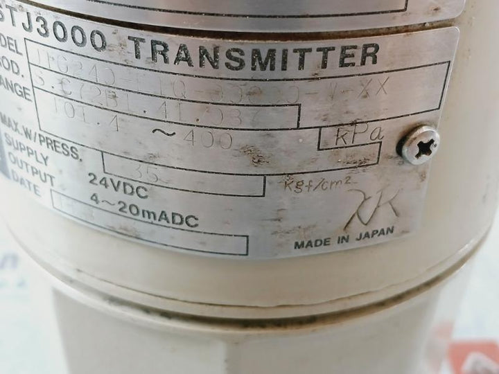 Yamatake Dstj3000 Pressure Transmitter Jtg240-e1Q-00000-w-xx 24Vdc 35 Kgf/Cm2