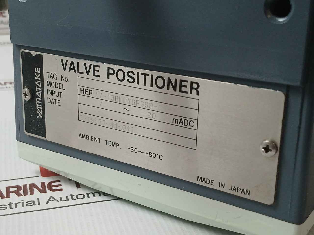 Yamatake Hep 17-13Bldy6Rgsr-c1-x Valve Positioner Air Regulator 4-20 Madc 400Kpa