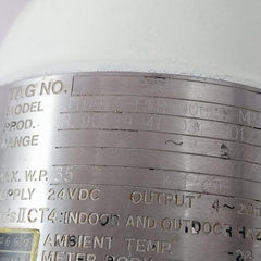 Yamatake Honeywell Dstj3000 Pressure Transmitter 35 Kgf/Cm2 24Vdc 4-20Madc 0-10