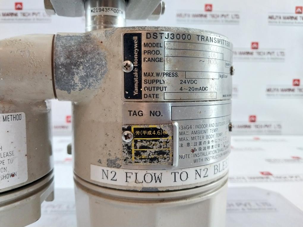 Yamatake Honeywell Dstj3000 Pressure Transmitter Jtd220-e1Q-00000-w2-d5 24Vdc