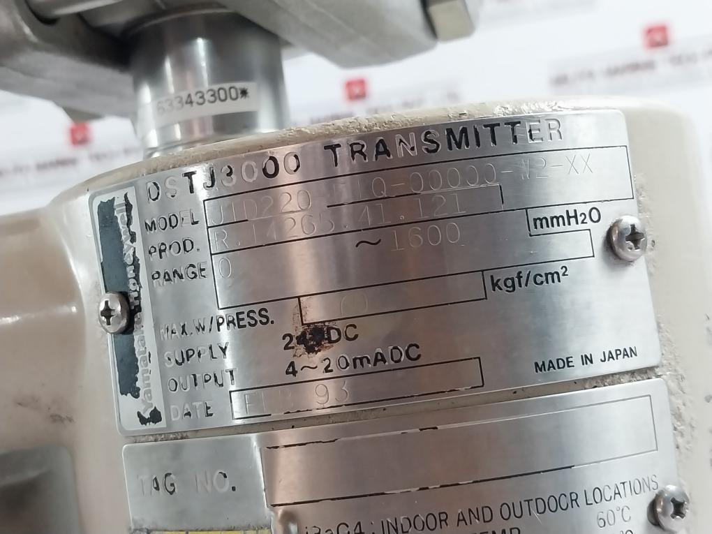 Yamatake Honeywell Dstj3000 Transmitter Jtd220-e1Q-00000-w2-xx, 24Vdc
