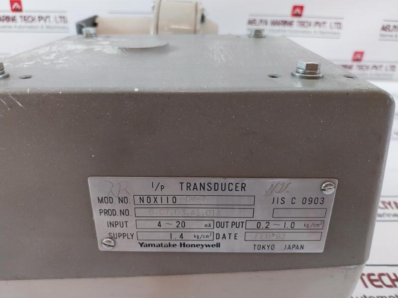 Yamatake Honeywell Nox110-ow-7 I/P Transducer Deaerator Level Control