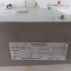 Yamatake Honeywell Nox110-ow-7 I/P Transducer Deaerator Level Control