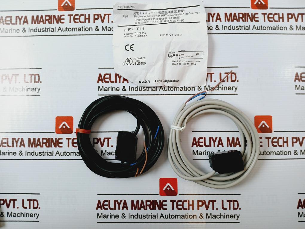Yamatake Hp7-r11 (Hp7-e11 Hp7-t11) Photoelectric Switch 10-30Vdc Class 2