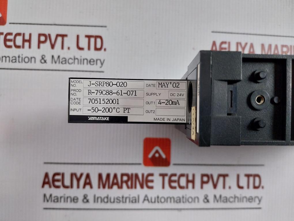 Yamatake Controller Dc 24V 4-20Ma J-srp80-020