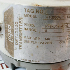 Yamatake Jtg960A-1E1A1-x2Xx1-a2T1U2 Dstj3000 Gauge Pressure Transmitter