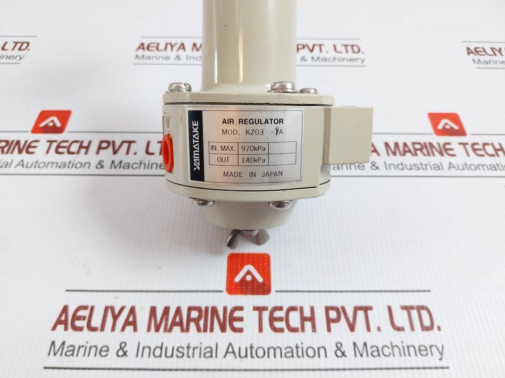 Yamatake Pneumatic Pressure Regulator 140Kpa Part No Kz03-1A