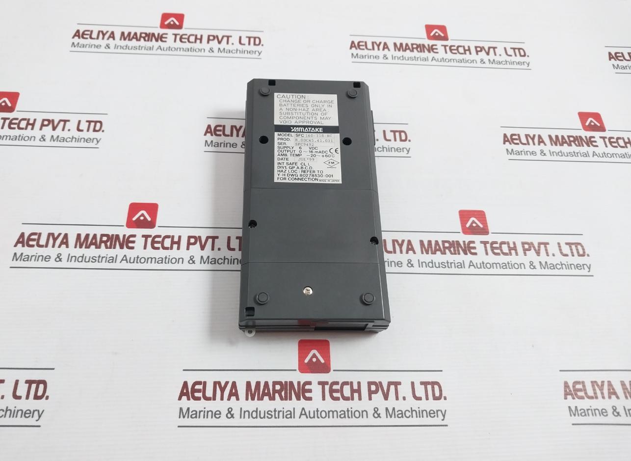 Yamatake Sfc 160-31S-xc Smart Field Communicator Model 6Vdc 0–16 Madc
