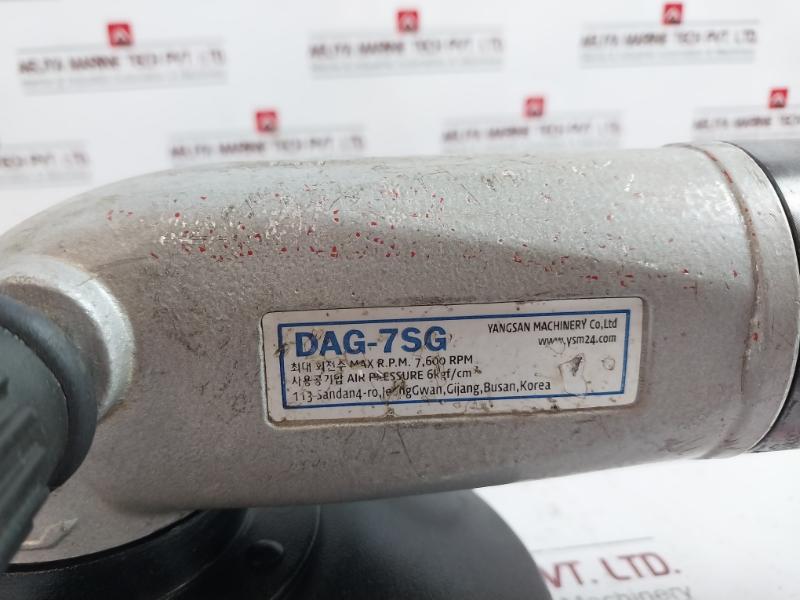 Yangsan Machinery Dag-7Sg Air Angle Grinder 6Kgf/Cm2 20040094