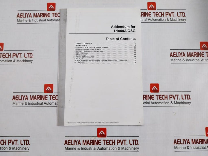 Yaskawa 3-phase Elevator Inverter 380–480 Vac 50/60 Hz Part No Cimr-lc4F0024Bac-9130