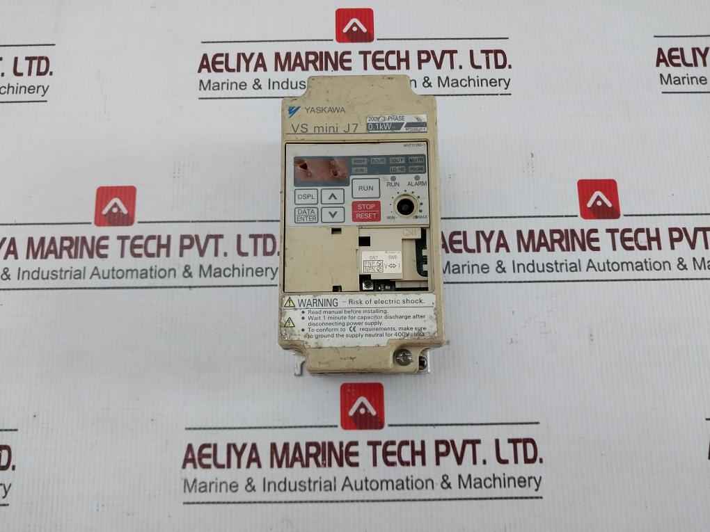 Yaskawa Cimr-j7Aa20P1 Inverter Drive 50/60Hz 200V (Not Working)