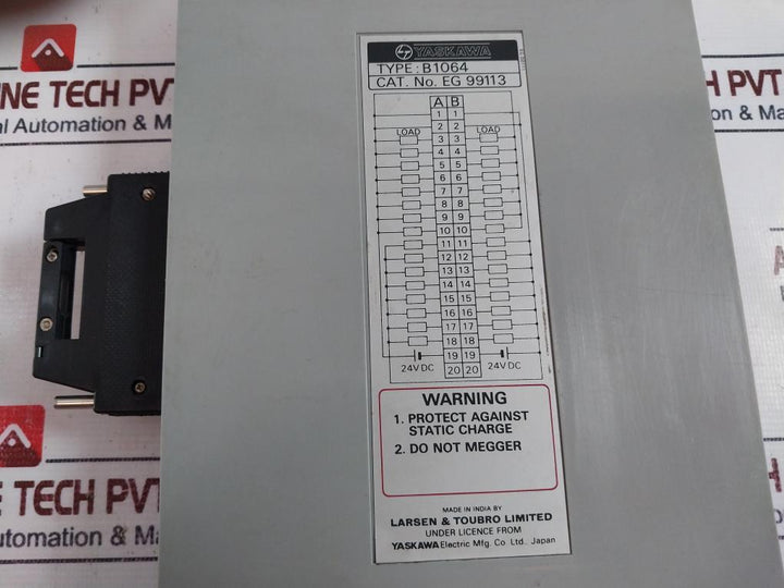YASKAWA ELECTRIC B1064 Input/Output Module EG 99113 24 VDC