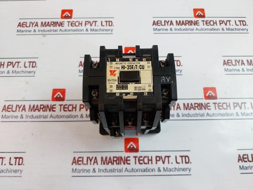 Yaskawa Electric Hi-35E2T2Cu Magnetic Contactor 115A 200-220V 50Hz 200-230V 60Hz