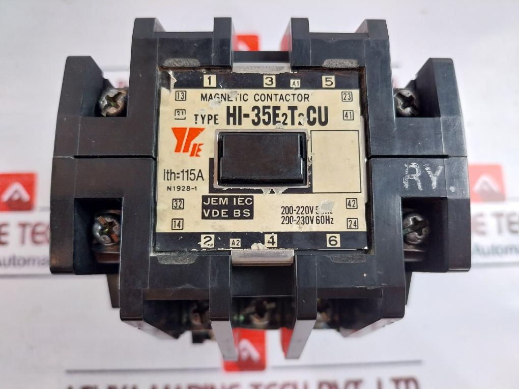 Yaskawa Electric Hi-35E2T2Cu Magnetic Contactor 115A 200-220V 50Hz 200-230V 60Hz