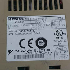 Yaskawa Electric Sgdm-01 Ada Servo Amplifier 0.91A 0.1Kw 0-55°C Not Working
