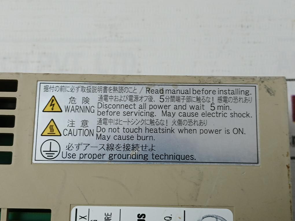 Yaskawa Electric Sgdm-01Ada Servo Amplifier 1Ph 200-230V 50/60Hz 2A