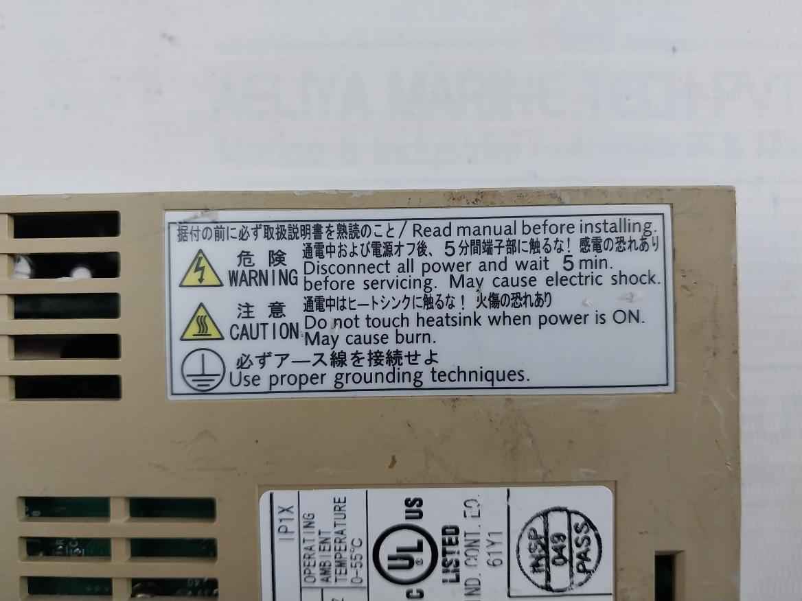 Yaskawa Electric Sgdm-01Ada Servo Drive 1Ph 200-230V 50/60Hz