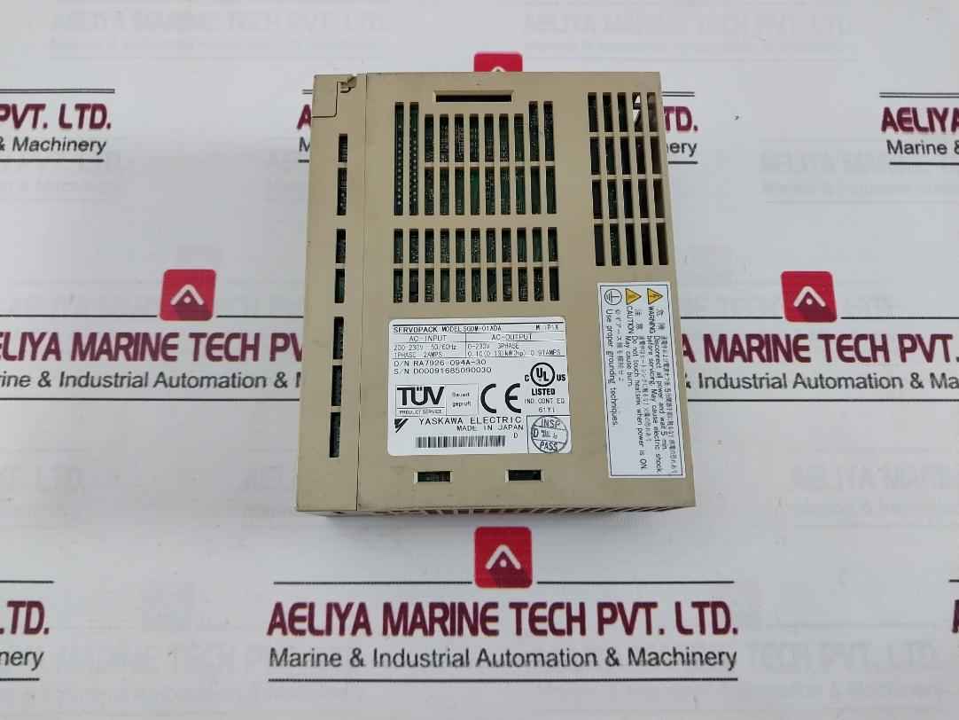 Yaskawa Electric Sgdm-01Ada Servo Drive 200-230V 50/60Hz 0-55°C
