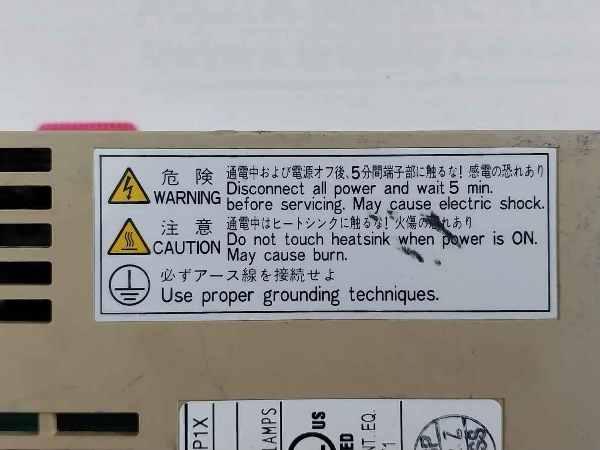 Yaskawa Electric Sgdm-01Ada Servo Drive 200-230V 50/60Hz 50332 (Not Working)