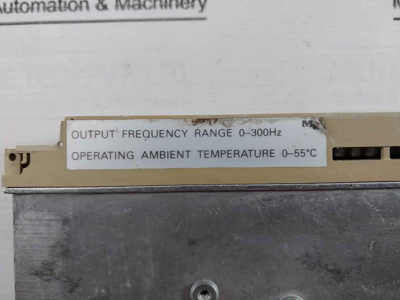 Yaskawa Electric Sgdm-01Ada Servo Pack 3Ph 0-230V 0-300Hz (Not Working)