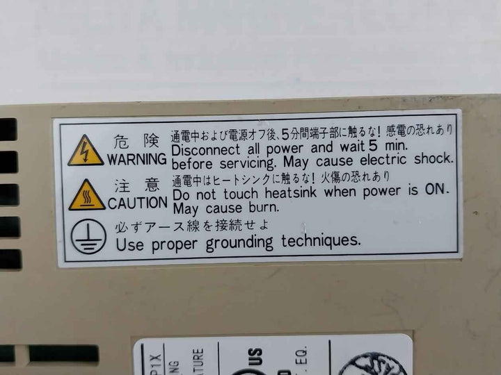 Yaskawa Electric Sgdm-01Ada Servo Pack 3Ph 0-230V 0-300Hz (Not Working)