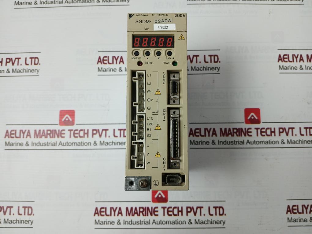 Yaskawa Electric Sgdm-02Ada Servopack 3Ph 0-230V 0-300Hz (Not Working)