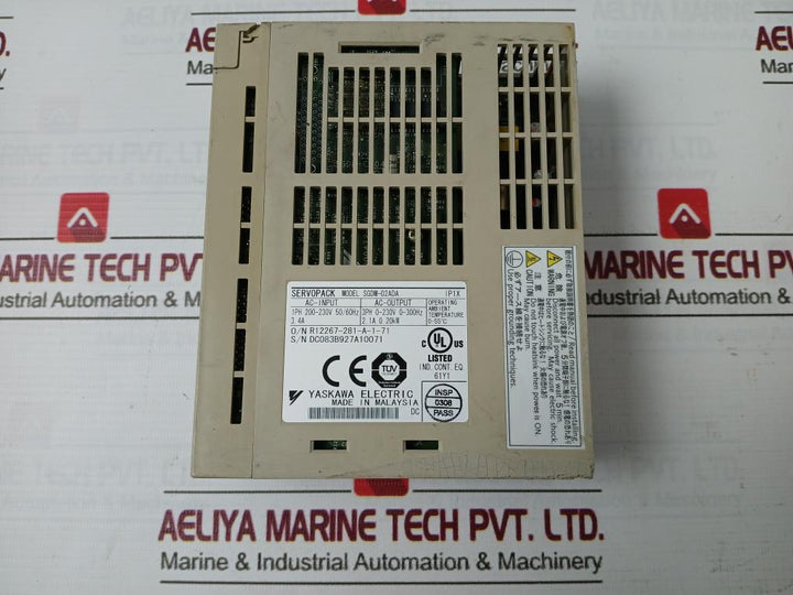 Yaskawa Electric Sgdm-02Ada Servopack 3Ph 0-230V 0-300Hz