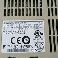 Yaskawa Electric Sgdm-10Ada Ac Servo Drive 3Ph 200-230V 50/60Hz 7A