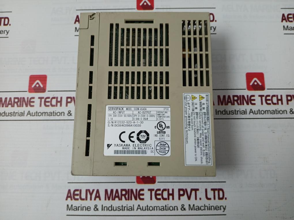 Yaskawa Electric Sgdm-a5Ada Servo Drives 1Ph 200-230V 50/60Hz