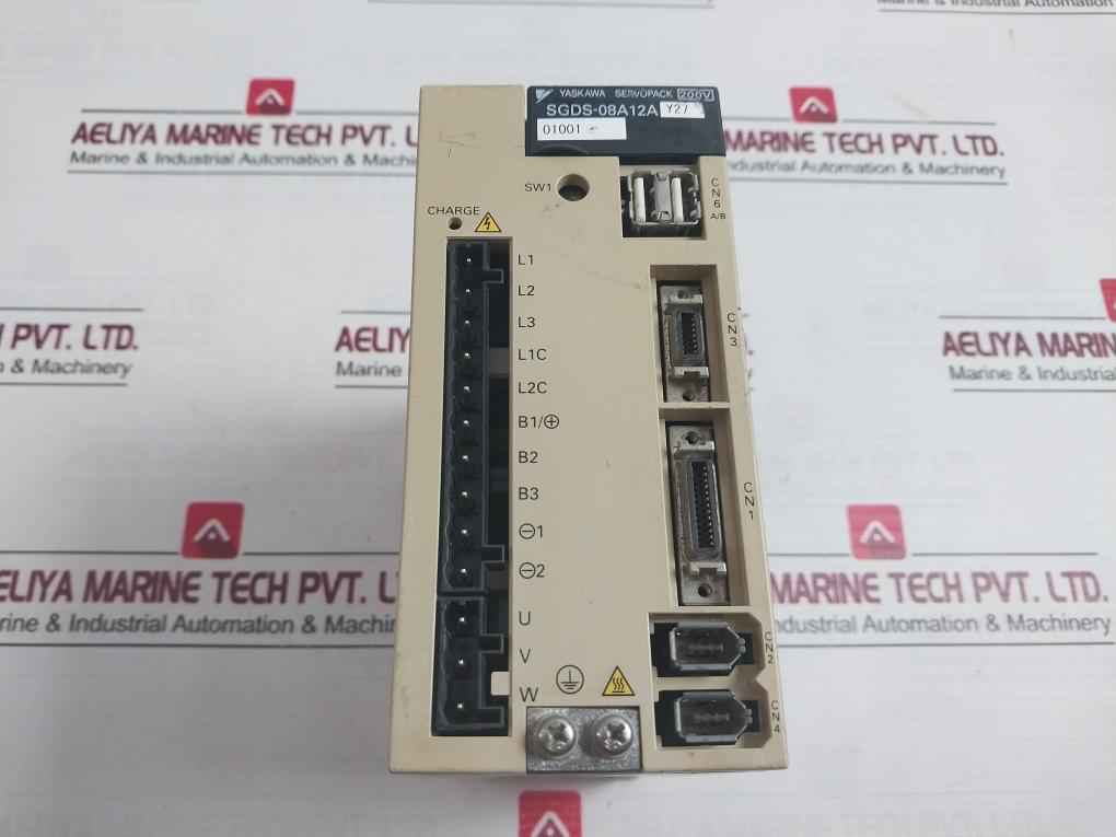 Yaskawa Electric Sgds-08A12Ay27 Servopack Servo Amplifier Drive 200-230V 8.8A